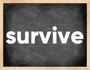 3 forms of the verb survive