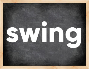 3 forms of the verb swing