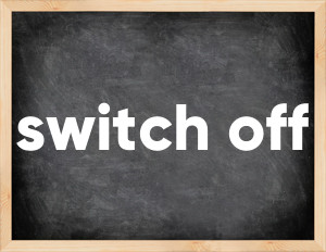 3 forms of the verb switch off