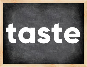 3 forms of the verb taste