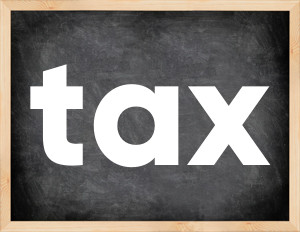 3 forms of the verb tax