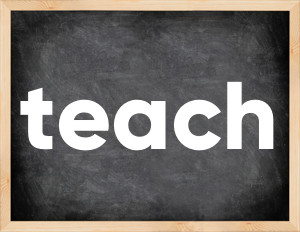 3 forms of the verb teach