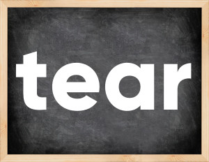 3 forms of the verb tear
