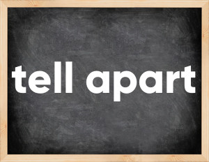 3 forms of the verb tell apart