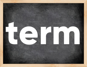 3 forms of the verb term