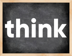 3 forms of the verb think