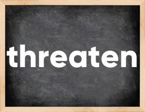 3 forms of the verb threaten
