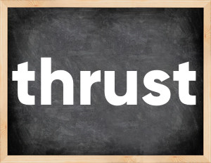 3 forms of the verb thrust
