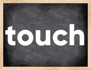 3 forms of the verb touch