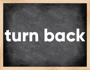 3 forms of the verb turn back