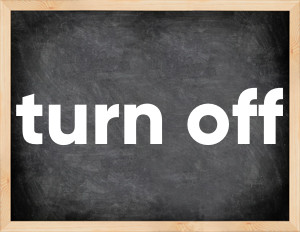 3 forms of the verb turn off in English