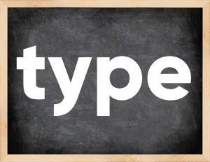3 forms of the verb type