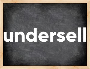 3 forms of the verb undersell