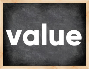 3 forms of the verb value