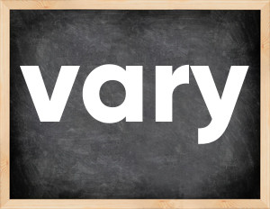 3 forms of the verb vary