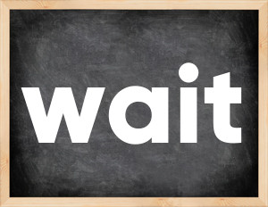 3 forms of the verb wait