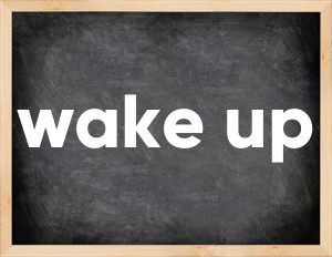 3 forms of the verb wake up in English