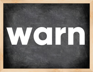 3 forms of the verb warn