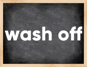 3 forms of the verb wash off