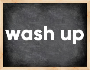 3 forms of the verb wash up