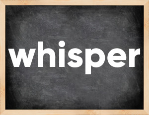 3 forms of the verb whisper