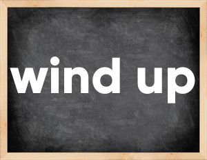 3 forms of the verb wind up in English