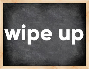 3 forms of the verb wipe up