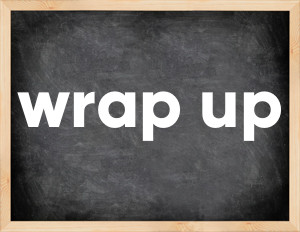 3 forms of the verb wrap up